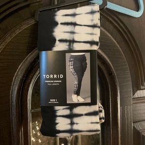 Torrid black tie dye leggings